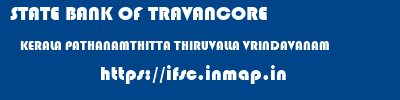STATE BANK OF TRAVANCORE  KERALA PATHANAMTHITTA THIRUVALLA VRINDAVANAM  ifsc code